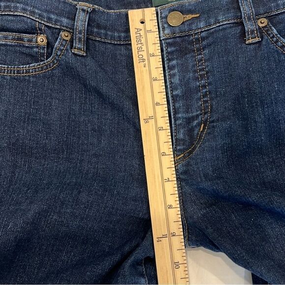 Lauren Ralph Lauren Straight Leg Jeans Classic Dark Wash Blue Stretch Denim 10 - Picture 10 of 14